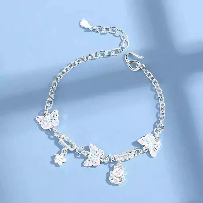Happy Tide 999 Fine Silver Bracelets Women's-3