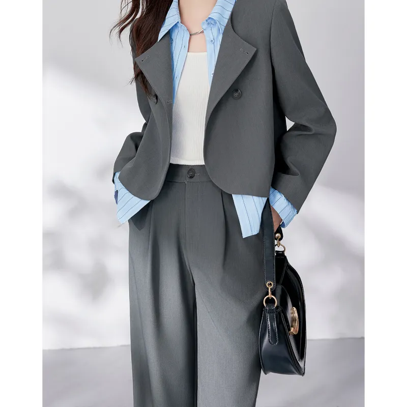 Like The Age Of Water Casual Pants Regular Women's Gray-2