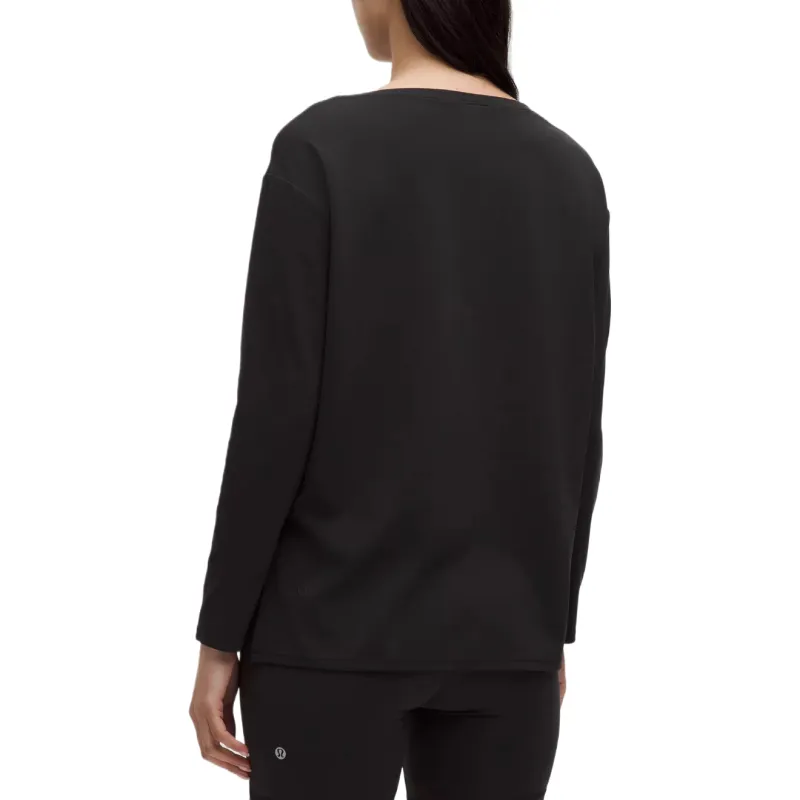 Lululemon Long SleeveNulu Yoga T Shirt Women's Black-1
