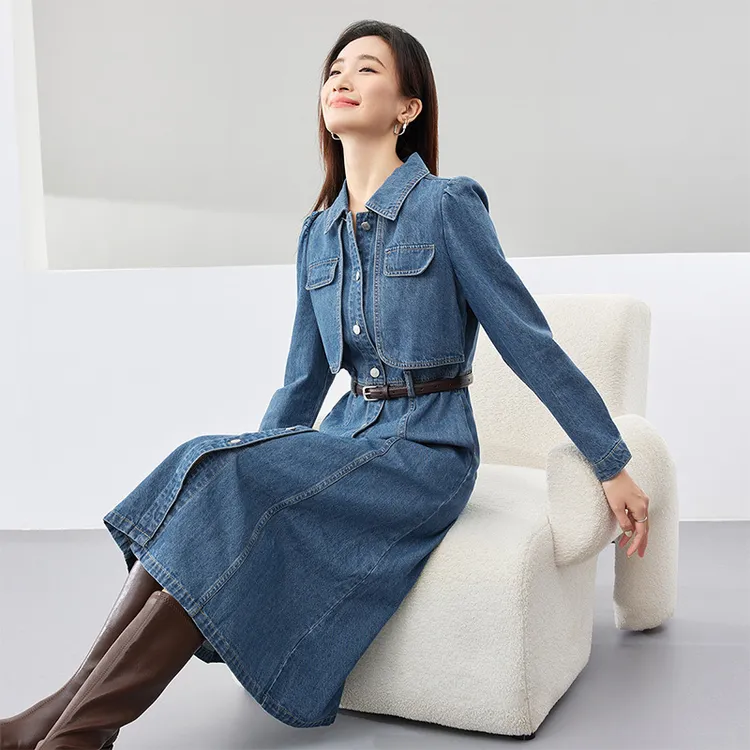 SENTUBILA Long Sleeved Dress Women's-3
