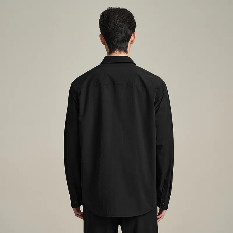 HLA Shirts Men Navy Blue 19-2