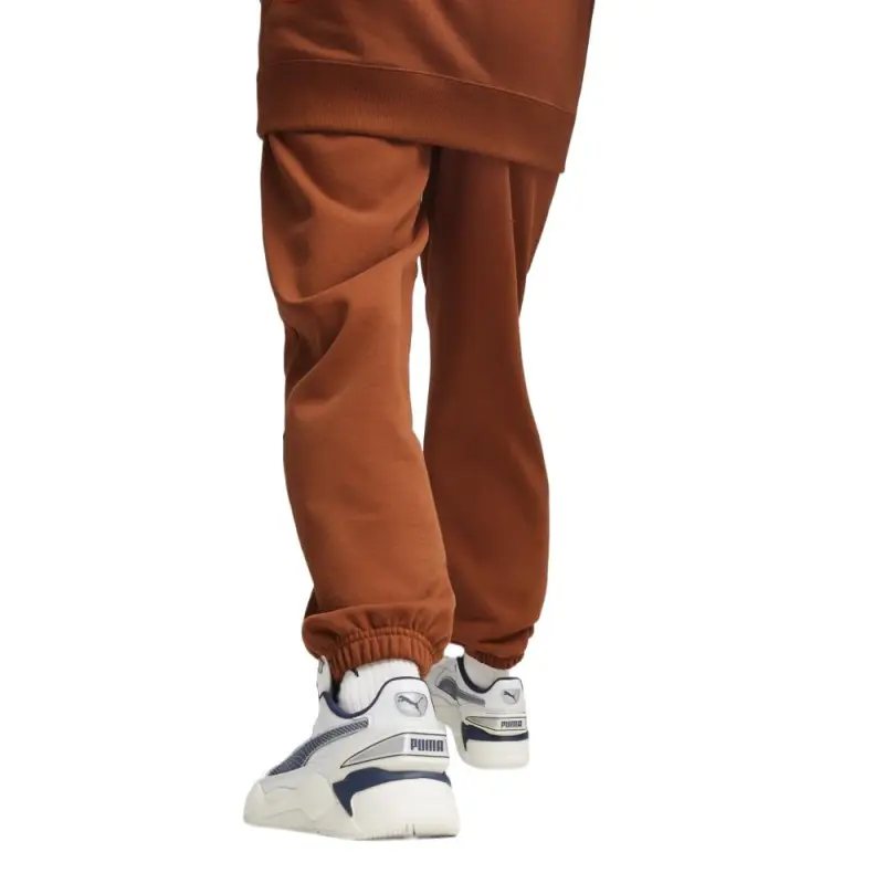 PUMA DOWNTOWN Knitted Sweatpants Men's Orange Brown-3