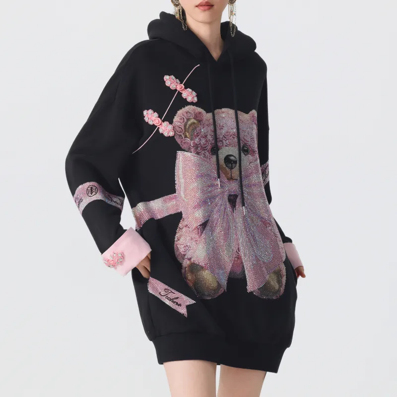 TCH Long Sleeved Dresses Women's Black-6