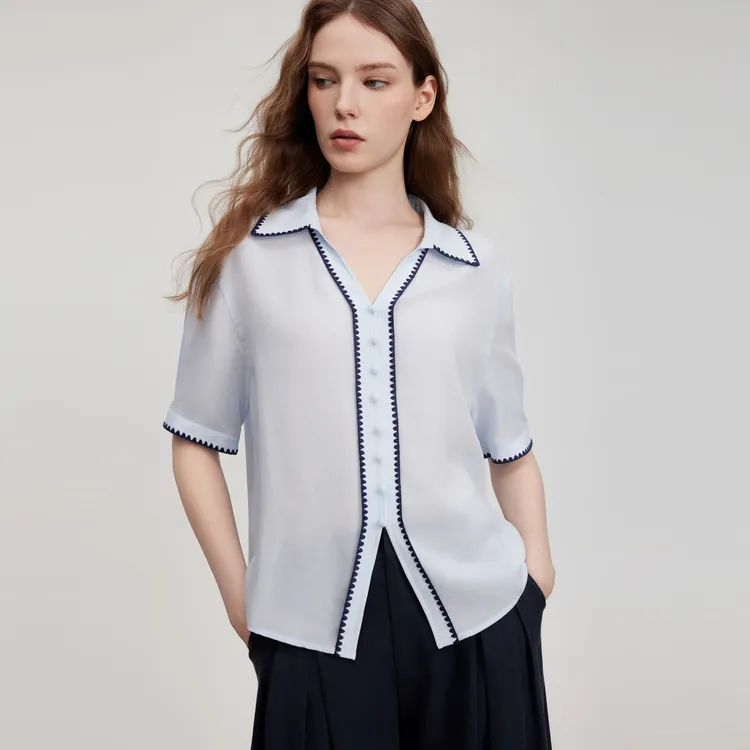 ELLE Shirts Women's Blue-4