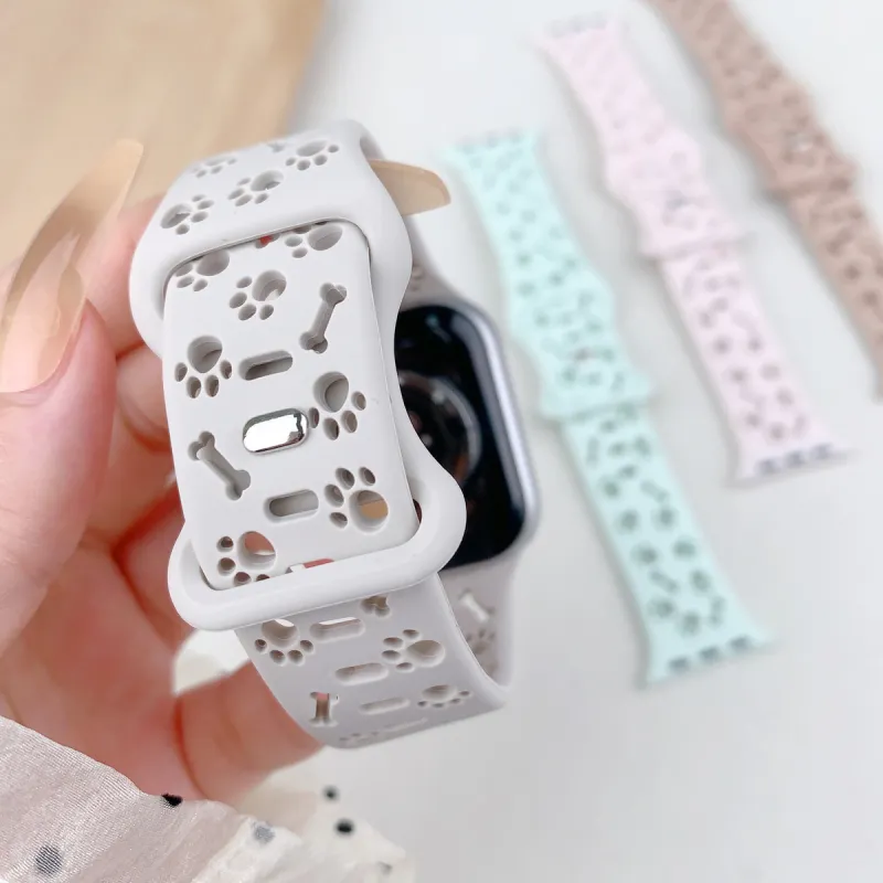SOUTU Watch Band Apple Compatibility 38/40/41/42/44/45/49mm Silicone Material-4