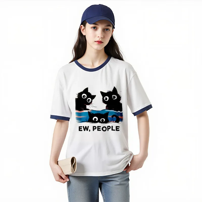 FAIRWHALE Drop Shoulder Sleeve T Shirt Women's-7