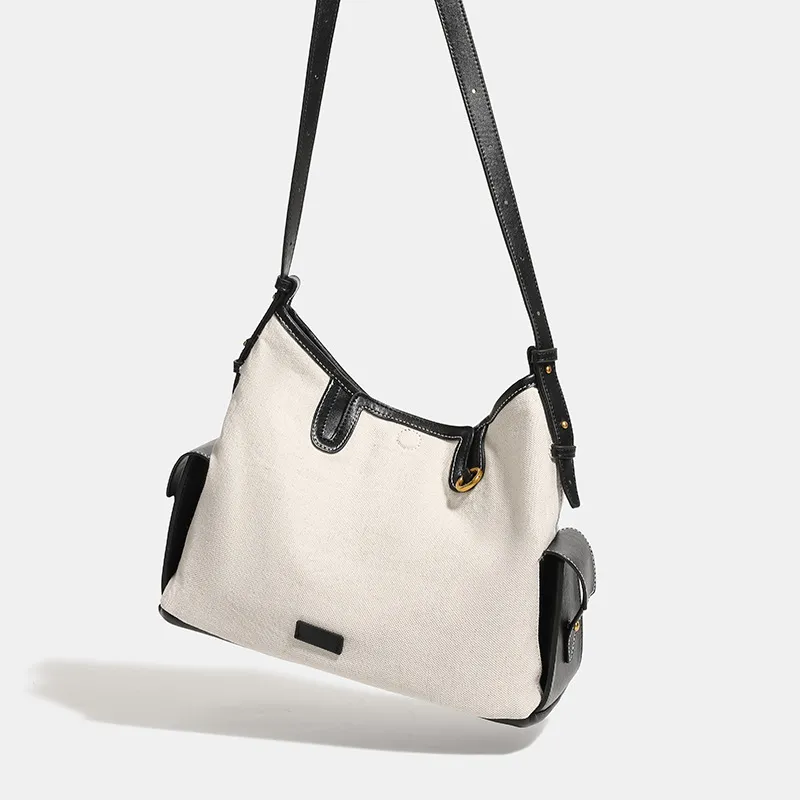 MINLUBAOLUO Synthetic Leather Shoulder Bag Women's Smoky Black-3