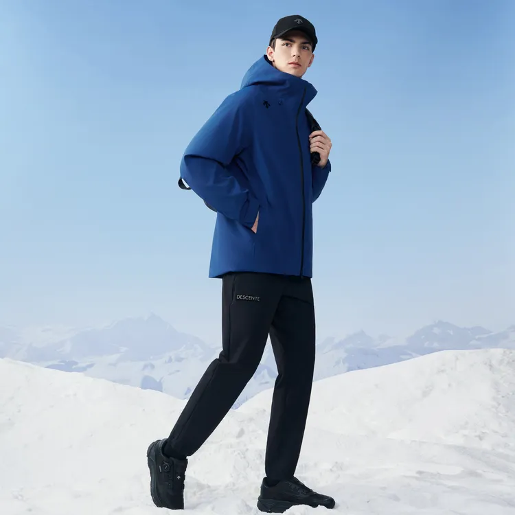 DESCENTE SKI STYLE Waterproof, Windproof, And Breathable Windbreaker Jacket Men's-5