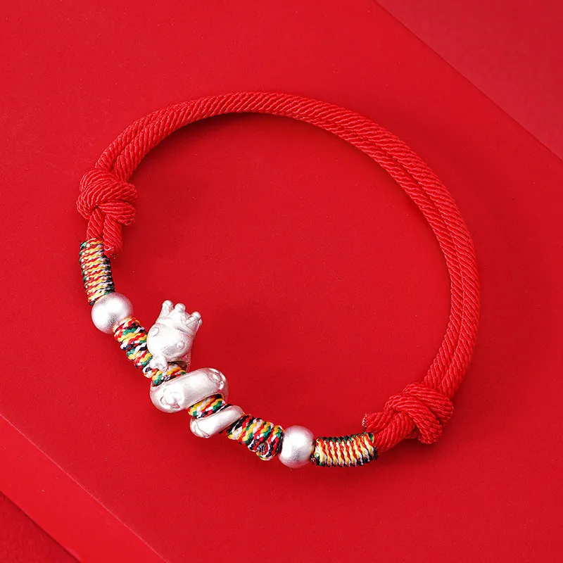 YINGNIXINDONG 999 Fine Silver Bracelets Unisex-3