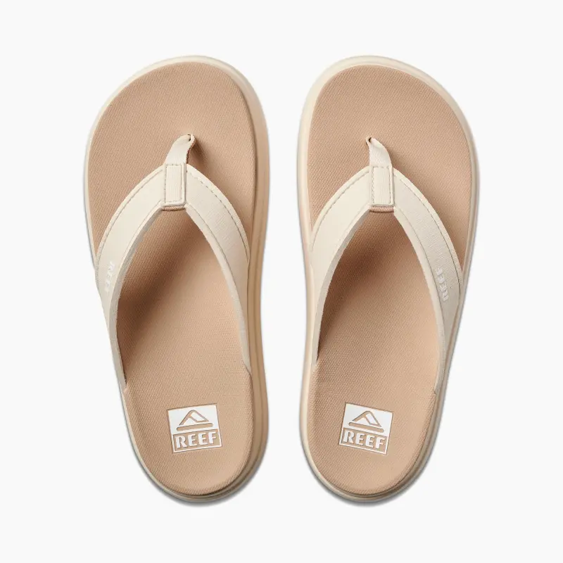 REEF Abrasion-Resistant Slip-Resistant Flip Flops Women's Beige-3