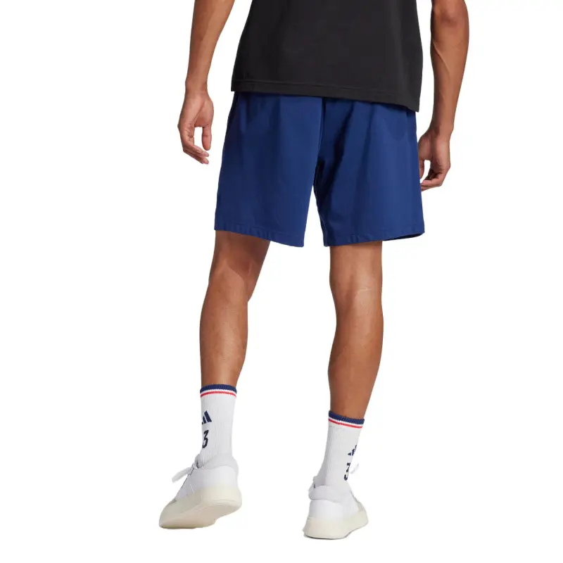 Adidas ESSENTIALS LINEAR SHORTS Casual Shorts Men's Dark Blue/White-3
