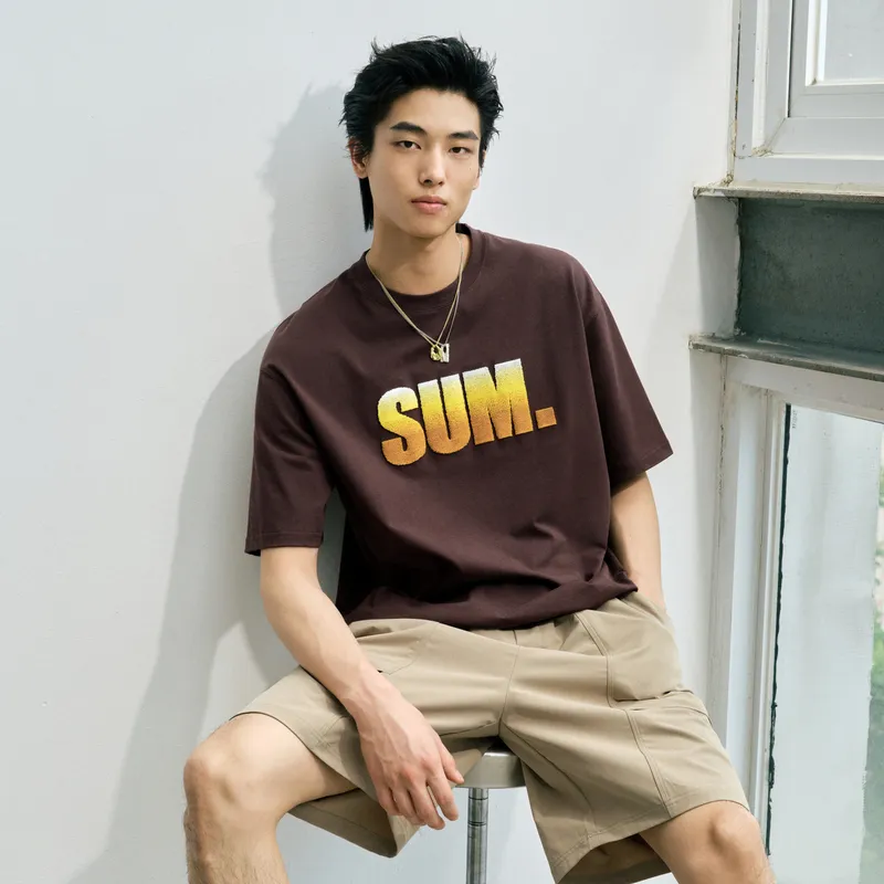 GXG Urban Aesthetics Of The Blockbuster Weaving Series T-Shirts Men-9