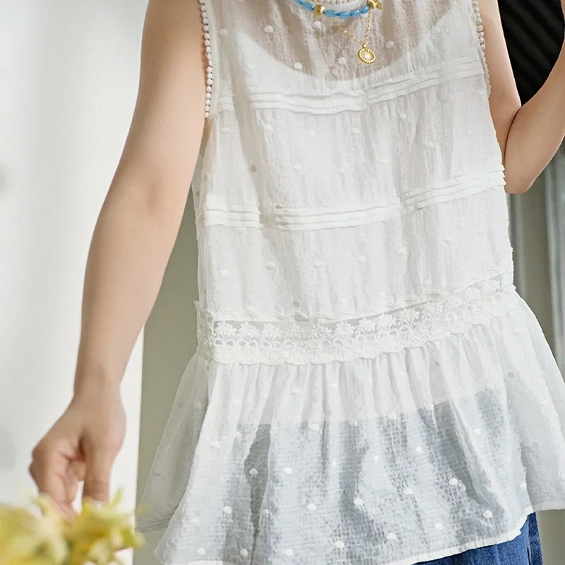 KUOSE Tank Tops Women's White-5