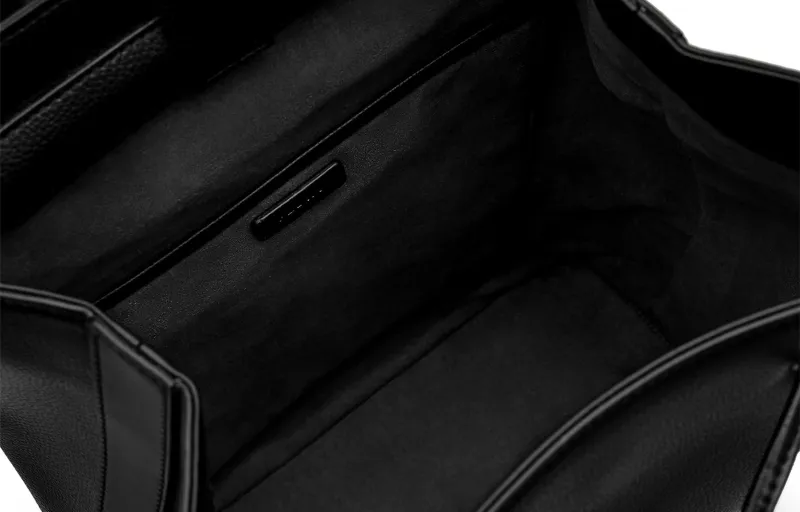 PEDRO Polyurethane Synthetic Leather Shoulder Bag, Crossbody Bag, Handbag Regular Men's Black/Sand-5