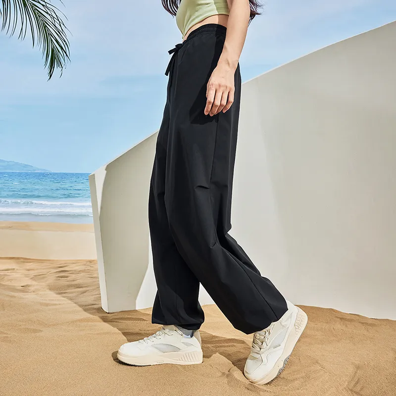 XTEP Casual Pants Unisex Jet Black-4