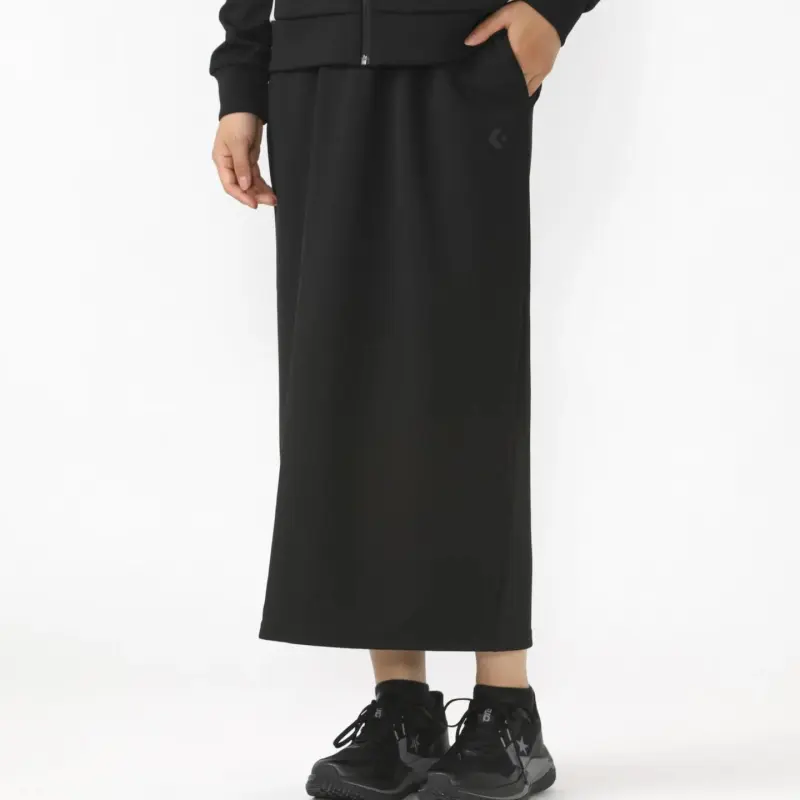 Converse Knit Long Skirt Women's Black-2