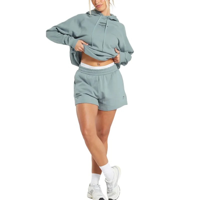 GYMSHARK Sweatshirt Women's Denim Gray-3