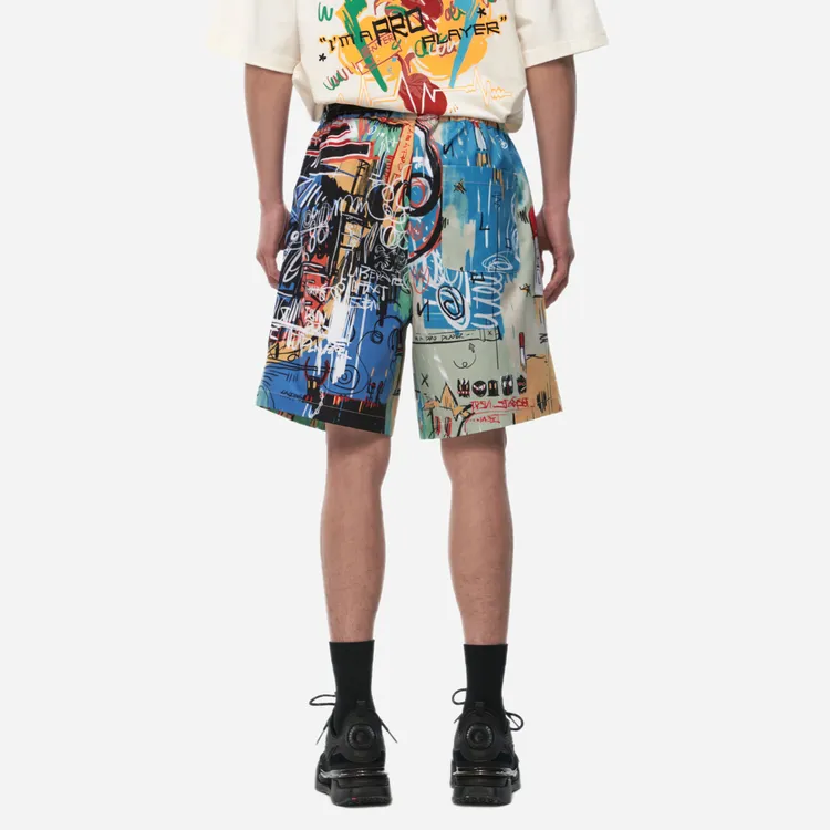 Lining X LNG X Li Ning Casual Shorts Unisex All Over Print Mixed Color-4