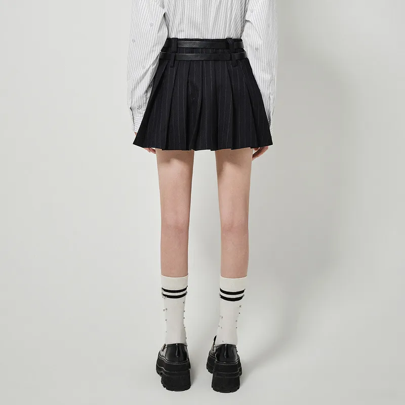 D'zzit Casual Short Skirts Women's Dark Blue-4