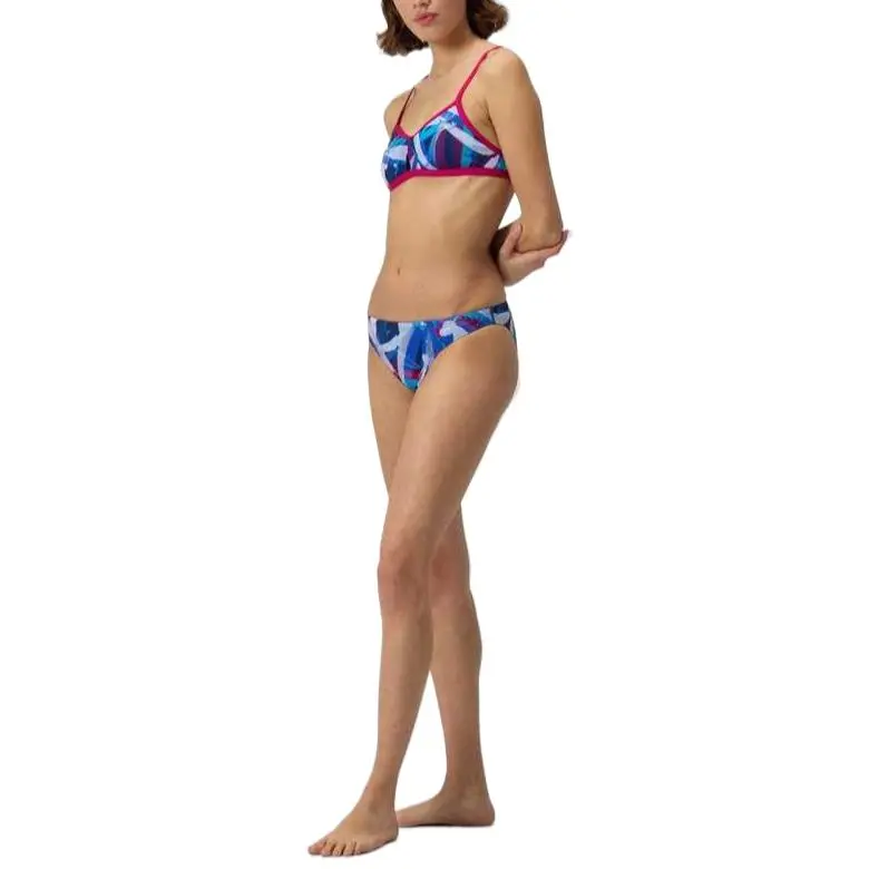 Speedo PrintedTieBackKeyhole Bikini Women's-11