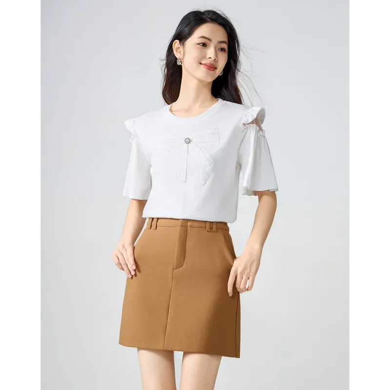 Love Elaine T Shirt Women's White-2