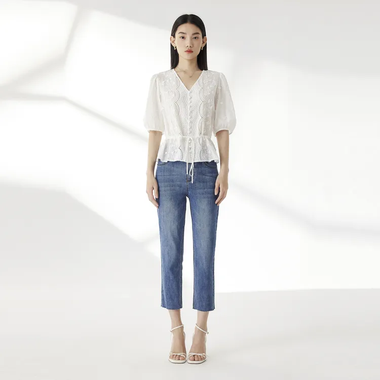 SHUIYUNJIAN Shirts Women's White-4