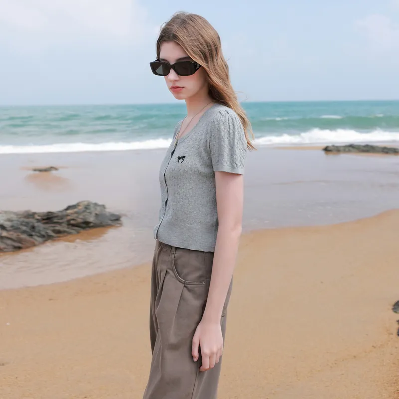 3COLOUR Knitwear Women's Elephant Gray-6