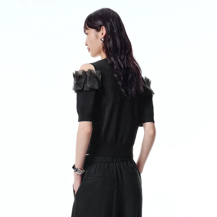 PEACEBIRD Knitwear Women's Black-4