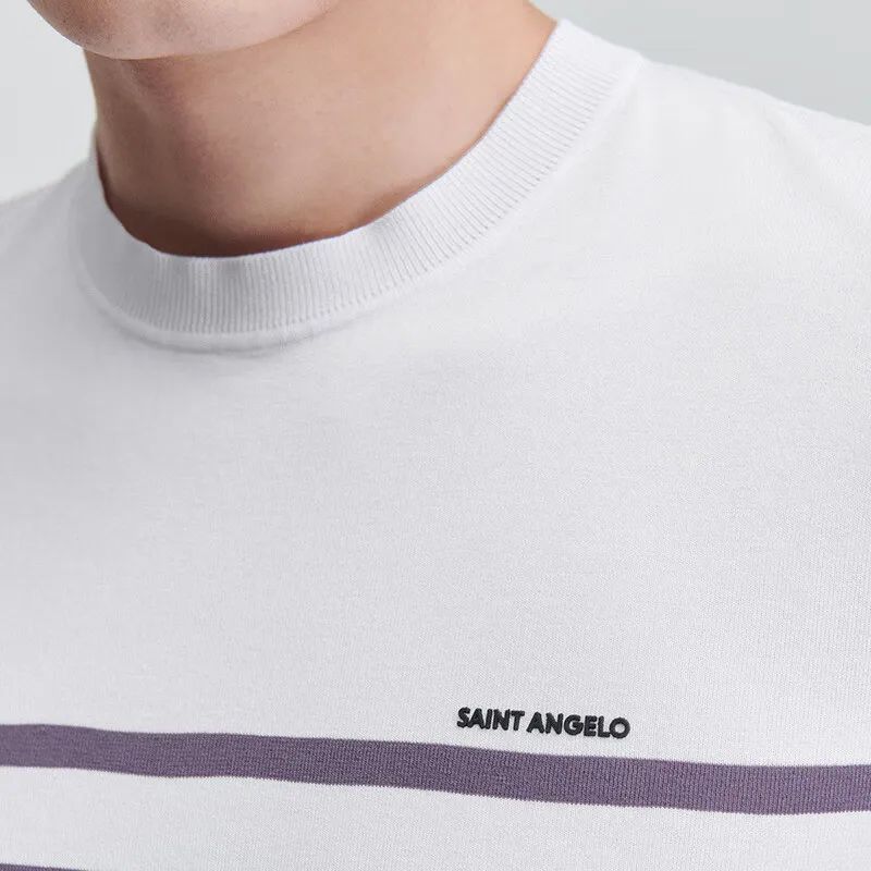 SAINT ANGELO T Shirt Unisex Lilac-5
