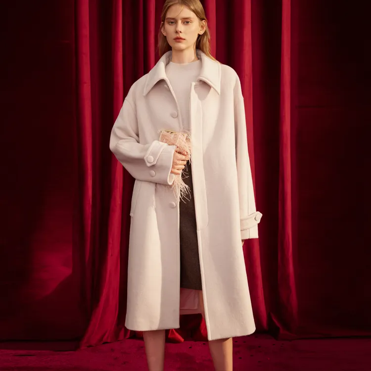 ELLE x XUZHI Coats Women's Pink-4