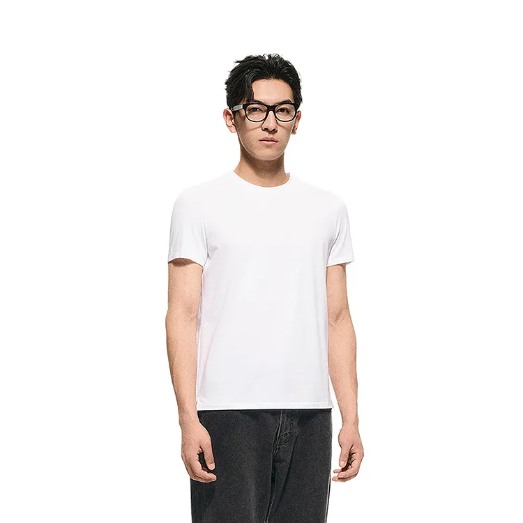 CROQUIS Black Thread T Shirts Men-2