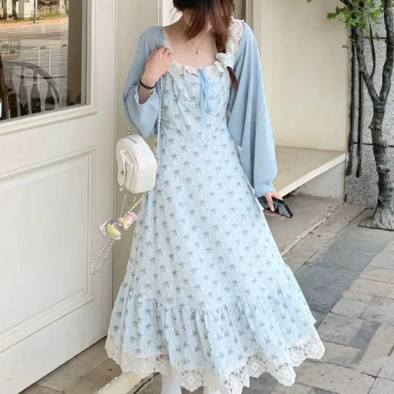 BEAUTIFUL CONFESSION Slip Dress Women's Blue-3
