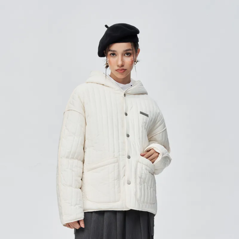 PCLP AW23 Party & Life Series Puffer Jackets Unisex Apricot-3