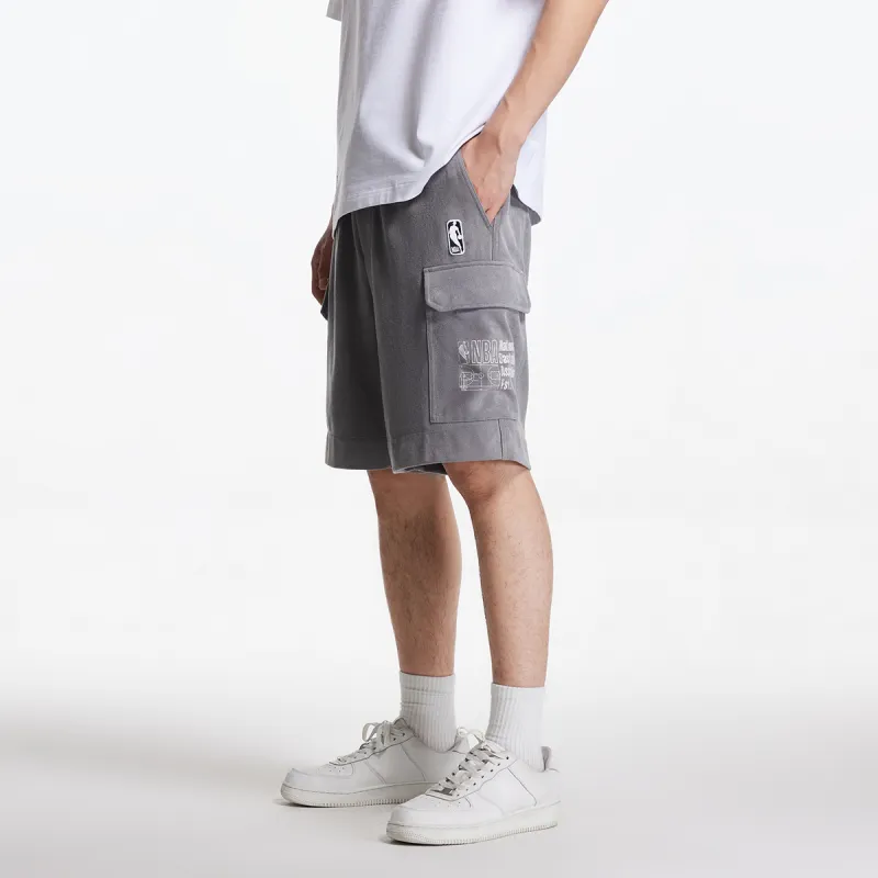 JACK JONES· JACK&JONESxNBA Spring Summer Casual Shorts Men's E40 Robin Gray-2