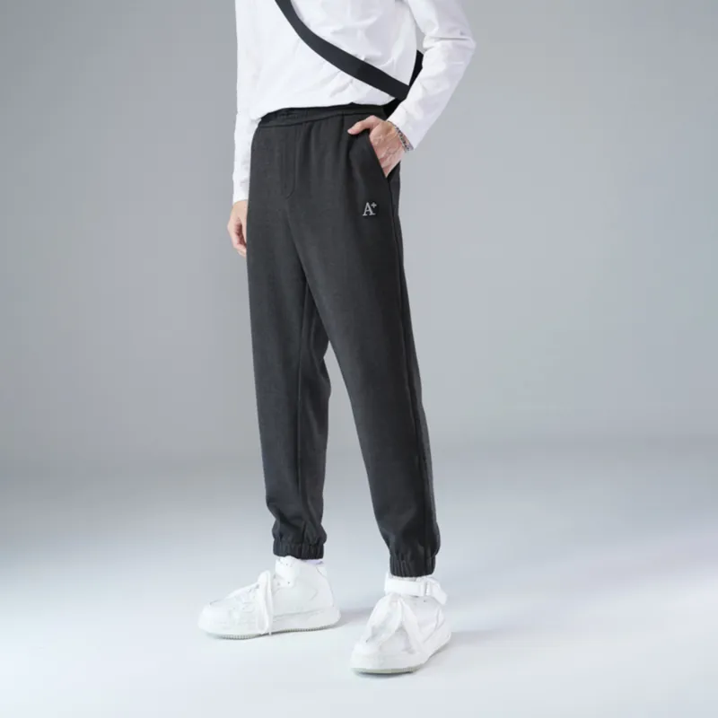 HLA Casual Pants Men Dark Gray T2-2