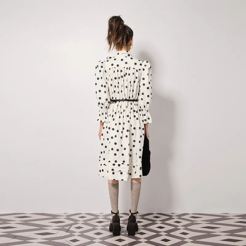 D'zzit Long Sleeved Dresses Women's White-3