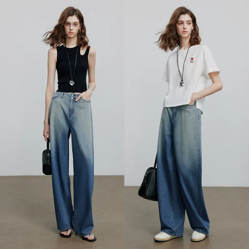 Initial Language Jeans Women's Vintage Blue-4