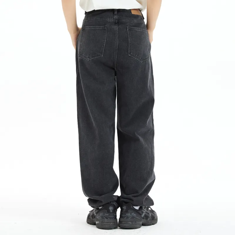 TGNS FW22 Straight Jeans Unisex Black-3