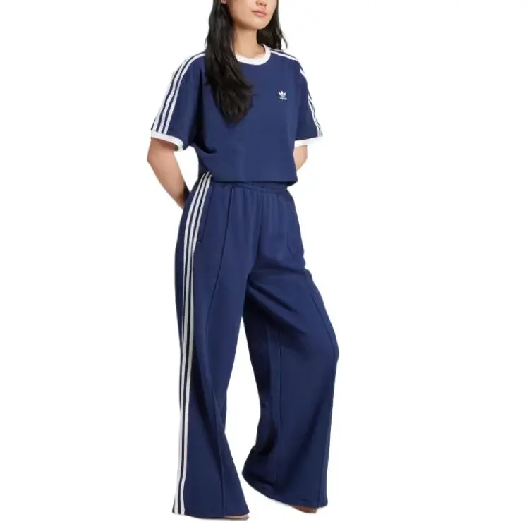Adidas Adicolor 3 Stripes Loose Crop Tee-1