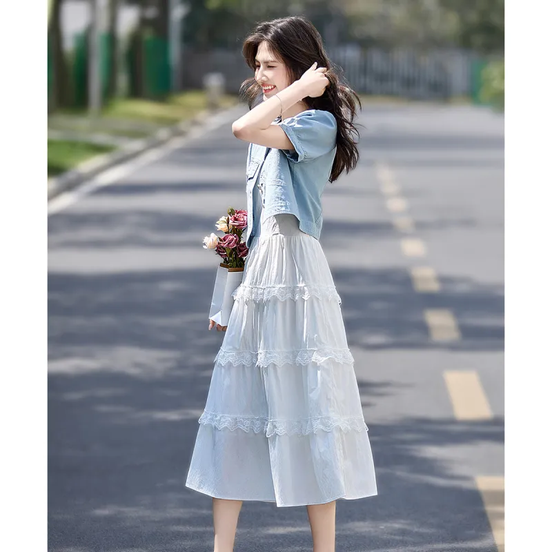 Still quiet Two Piece Skirt Sets Women's-5