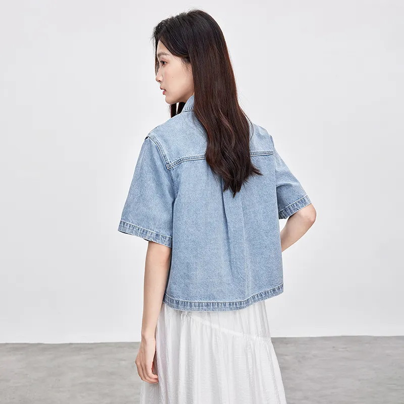 SENTUBILA Denim Jackets Women's-13