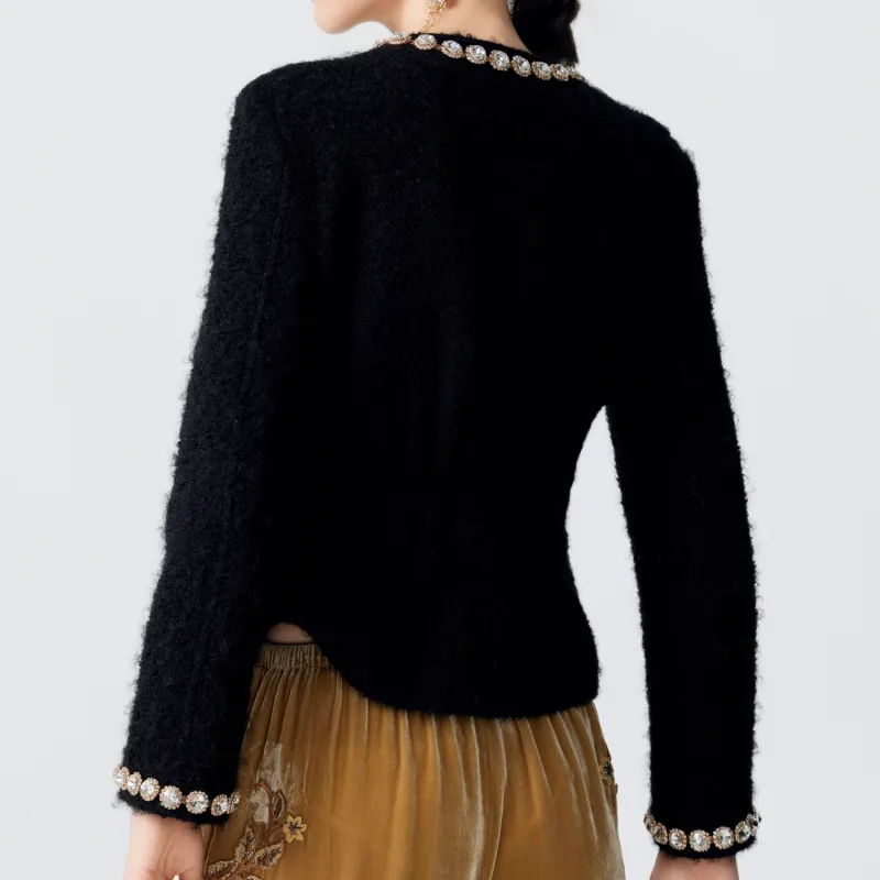 TCH Cropped Coats Women's Black-4