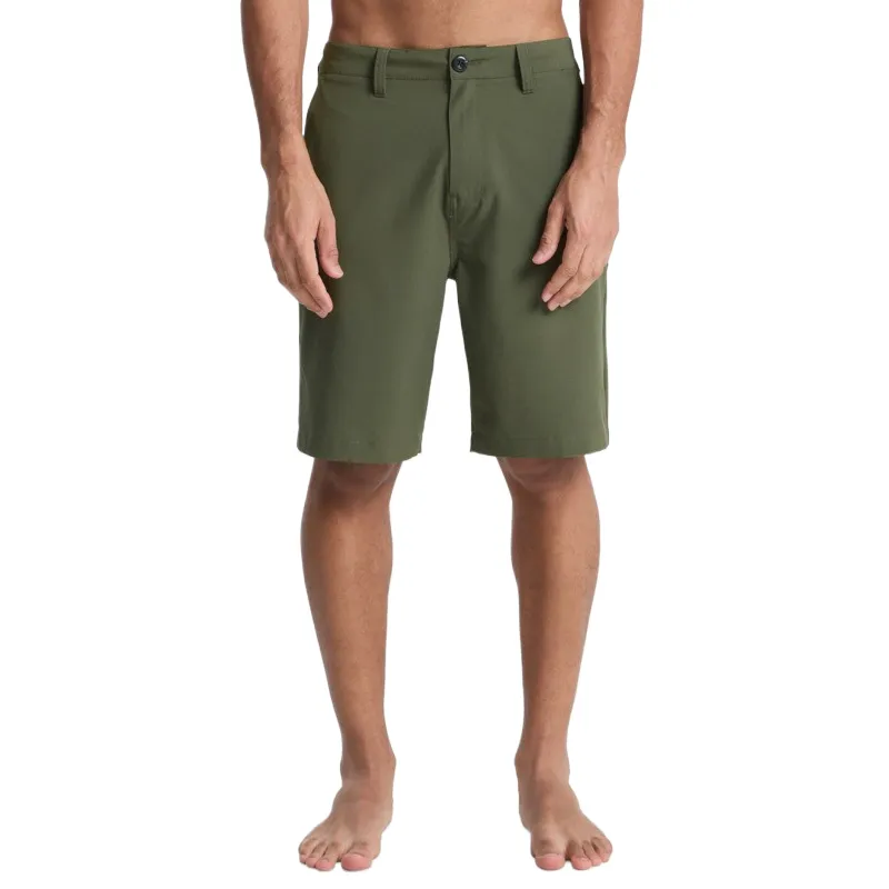 Quiksilver UnionAmph20'Surfsilk Solid Sports Shorts Men's Grass Green-5