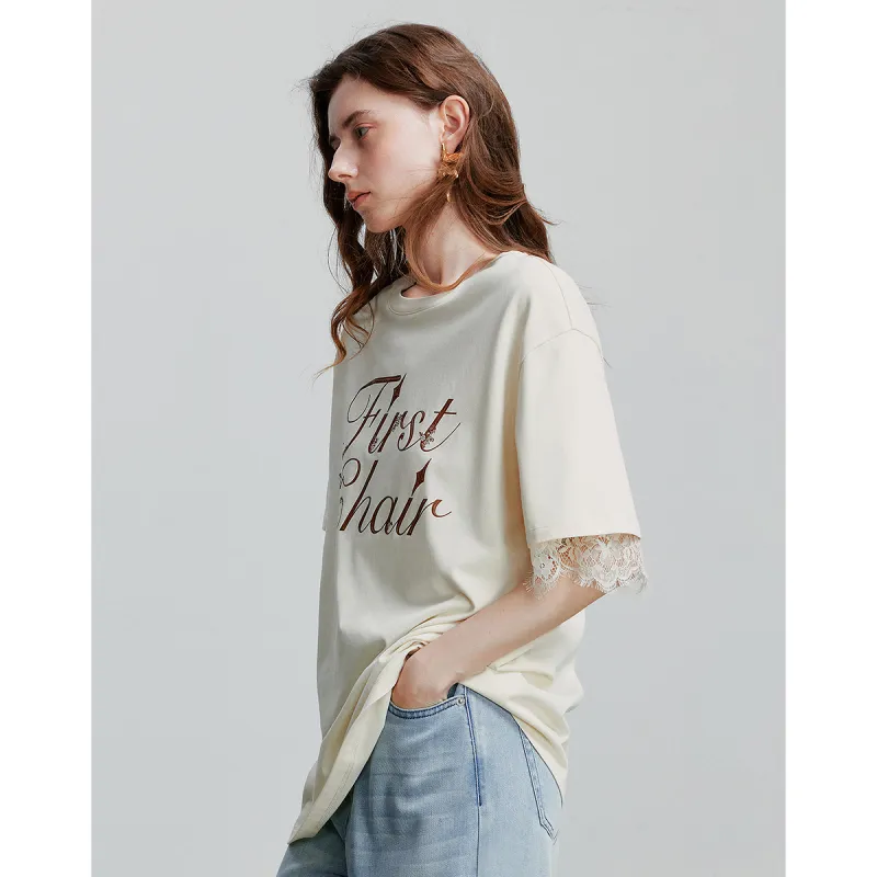 Initial Language T Shirt Women's-8