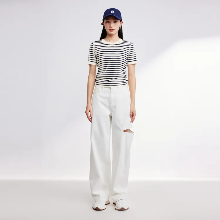 SHUIYUNJIAN Fashion Trend Minimalist Style Summer Top Knitwear Women's-2