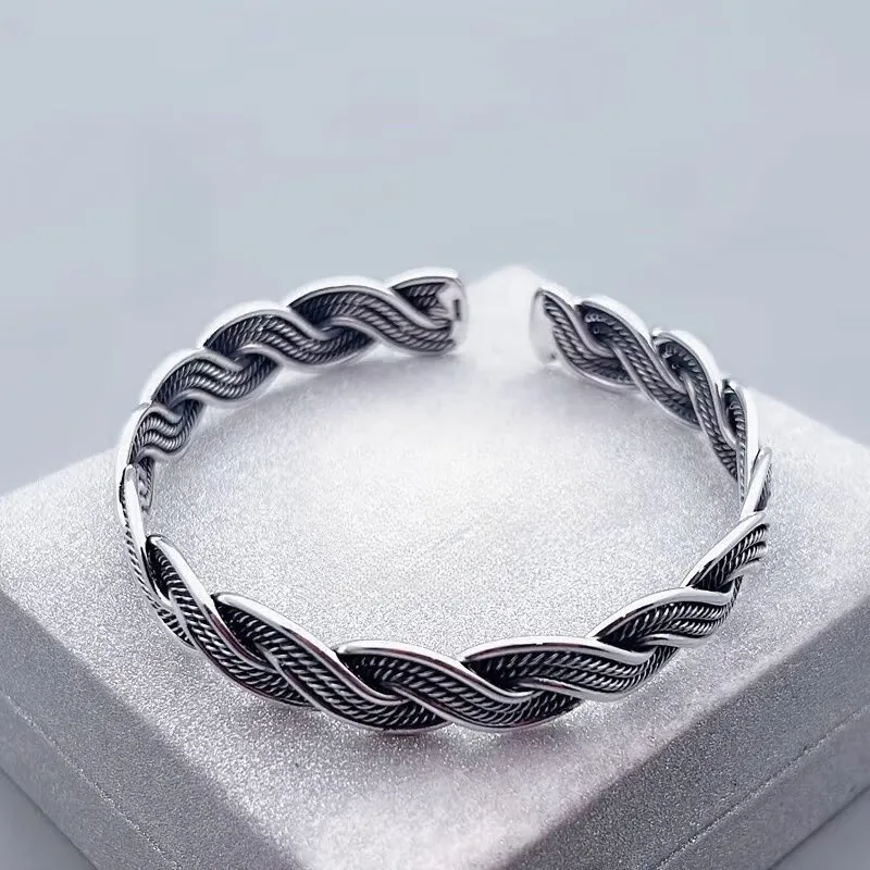 FUYUFU 999 Fine Silver Bangles Women's-1