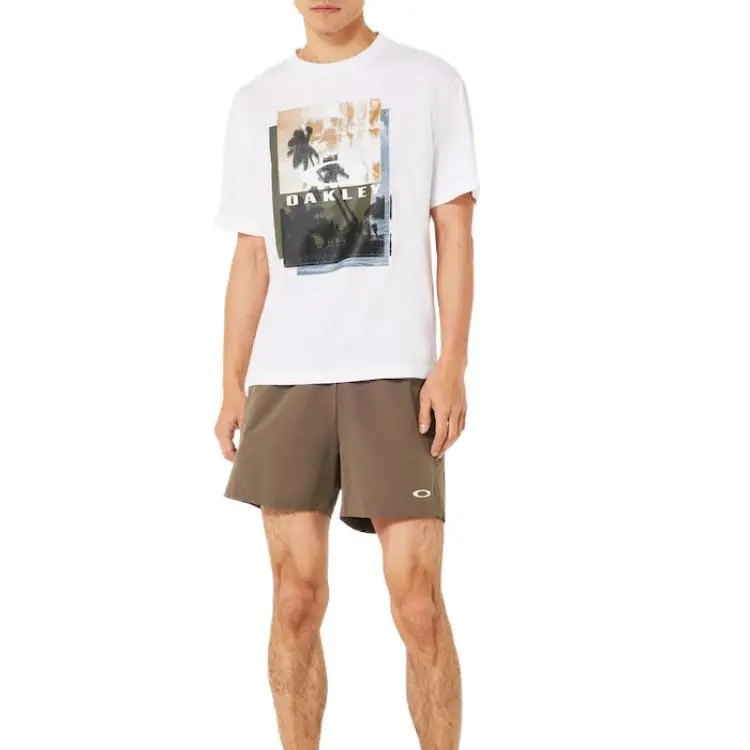 Oakley T Shirts Men White-3