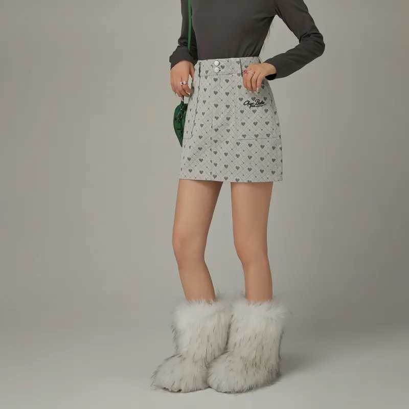 CHUU Casual Short Skirts Women's White-2