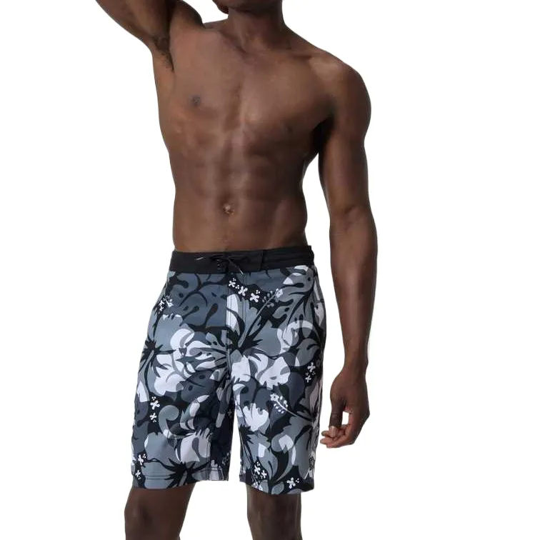Speedo Swimming Shorts Men's Gray White-3