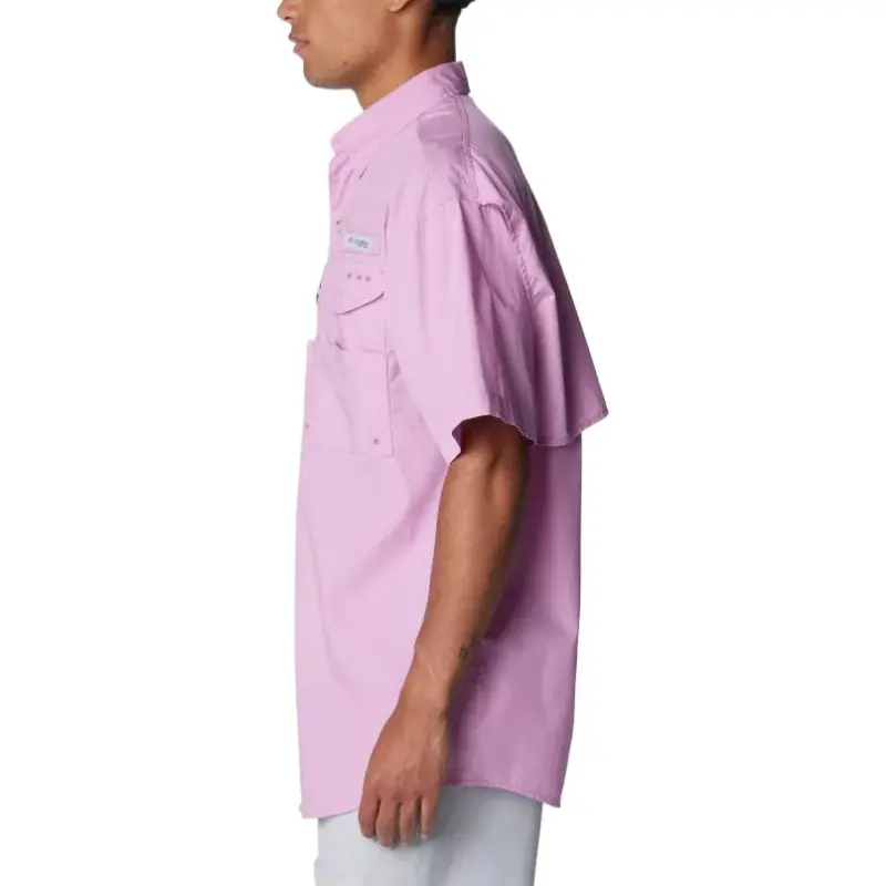 Columbia PFG Bonehead Short Sleeve Shirt - Tall Shirt Men's Pink-2